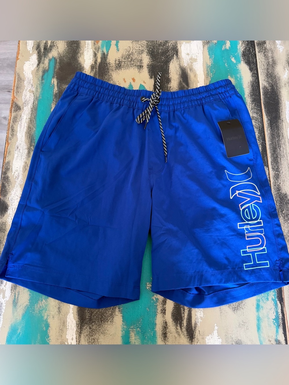Hurley Royal Blue Logo Swim Shorts